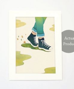 Art Print - Walk in slow living collection by Eding Illustration