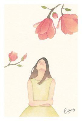 Beautiful world - slow living collection Watercolor painting by Eding Illustration