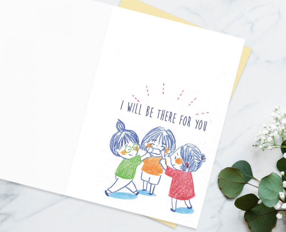 When you cry - Sympathy Card - Eding Illustration