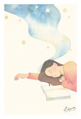 Make time for a rest - slow living collection Watercolor painting by Eding Illustration