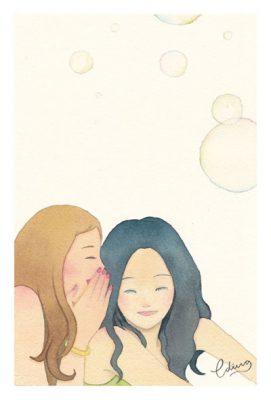 Shared joy is double joy - slow living collection Watercolor painting by Eding Illustration