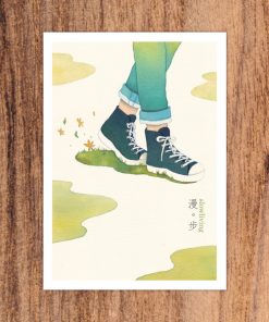 postcard-walk in slow living collection 2 by Eding Illustration